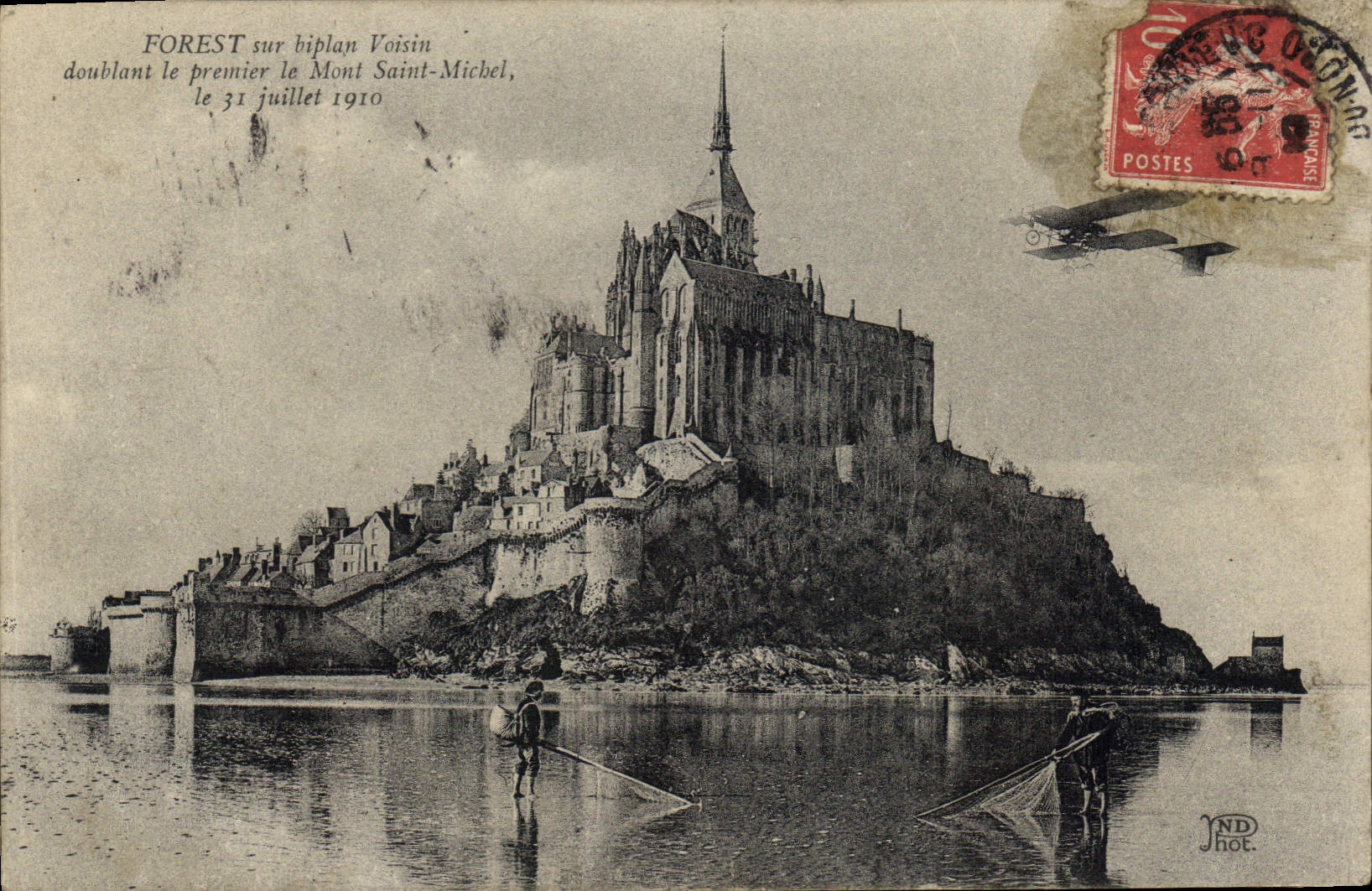 CPA Forest Sur Hiplan Voisin Doublant Le premier Le Mont Saint Michel