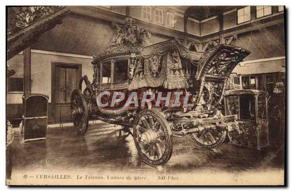 CPA Versailles Le Trianon Voiture Du Sacre