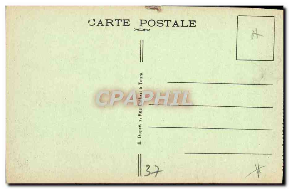 CPA Amboise Le Chateau Chapelle St Hubert — Rückseite