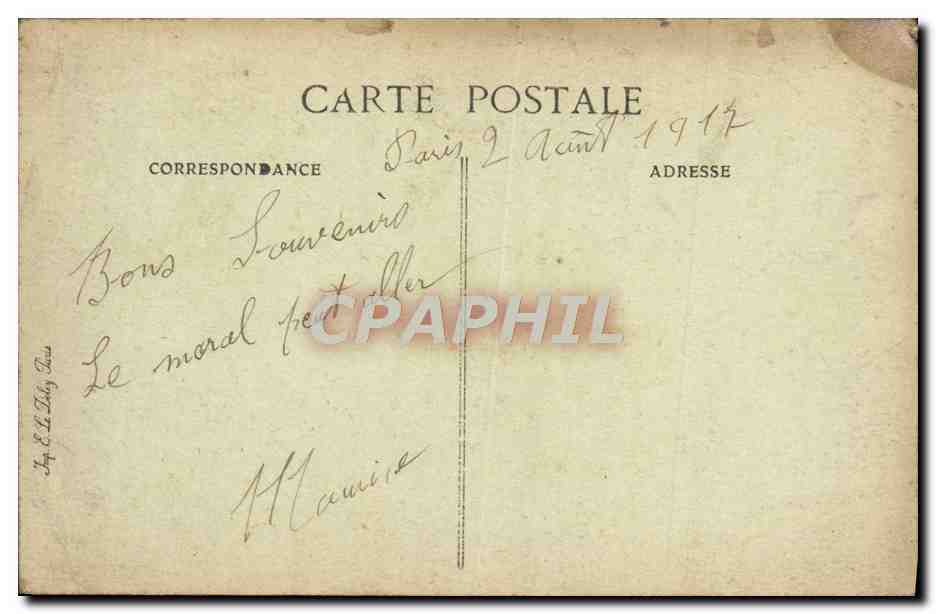 CPA Paris Opera Academie de musique  — Rückseite