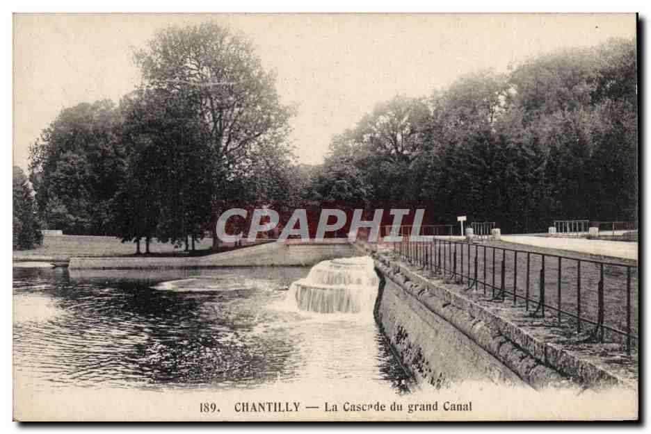 Chantilly — La Cascade du grand Canal — Éditeur : IMPR. EDA VERSAILLES, n° 189