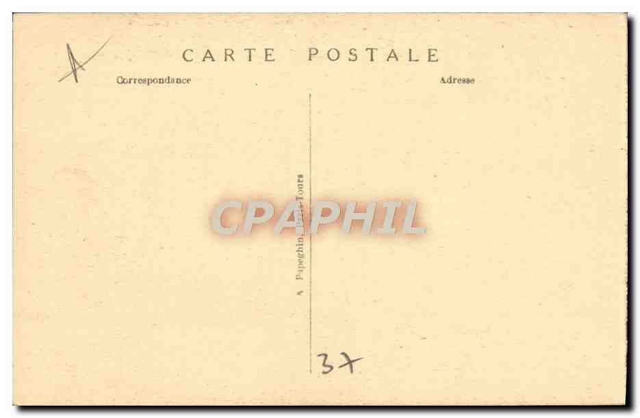 CPA Chenonceau Le Chateau Et Les Terrasses — Rückseite