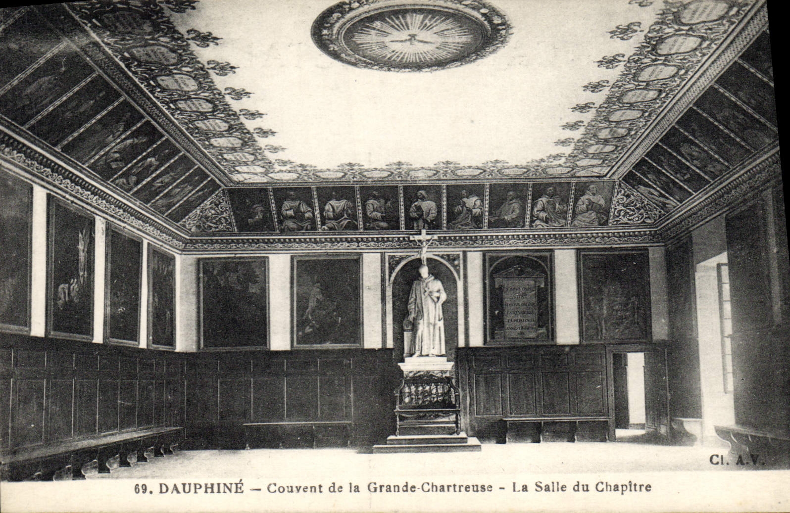 Dauphiné - Couvent de la Grande-Chartreuse - La Salle du Chapitre — CI.A.V. n°69