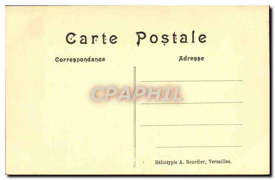 CPA Versailles Bassin De Saturne Hiver — Rückseite