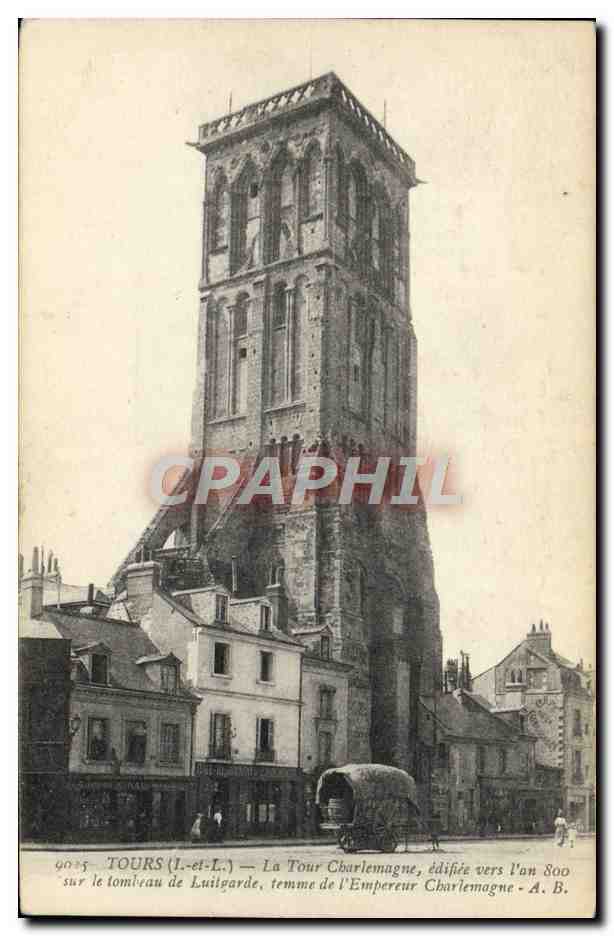 CPA Tours La Tour Charlemagne 