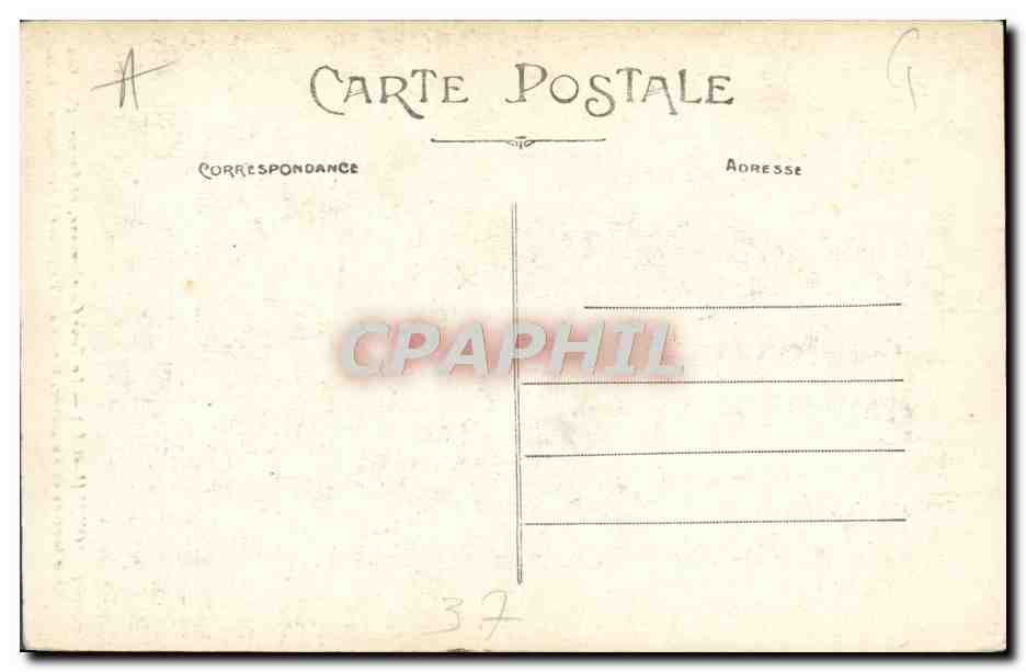 CPA Tours La Tour Charlemagne  — Rückseite