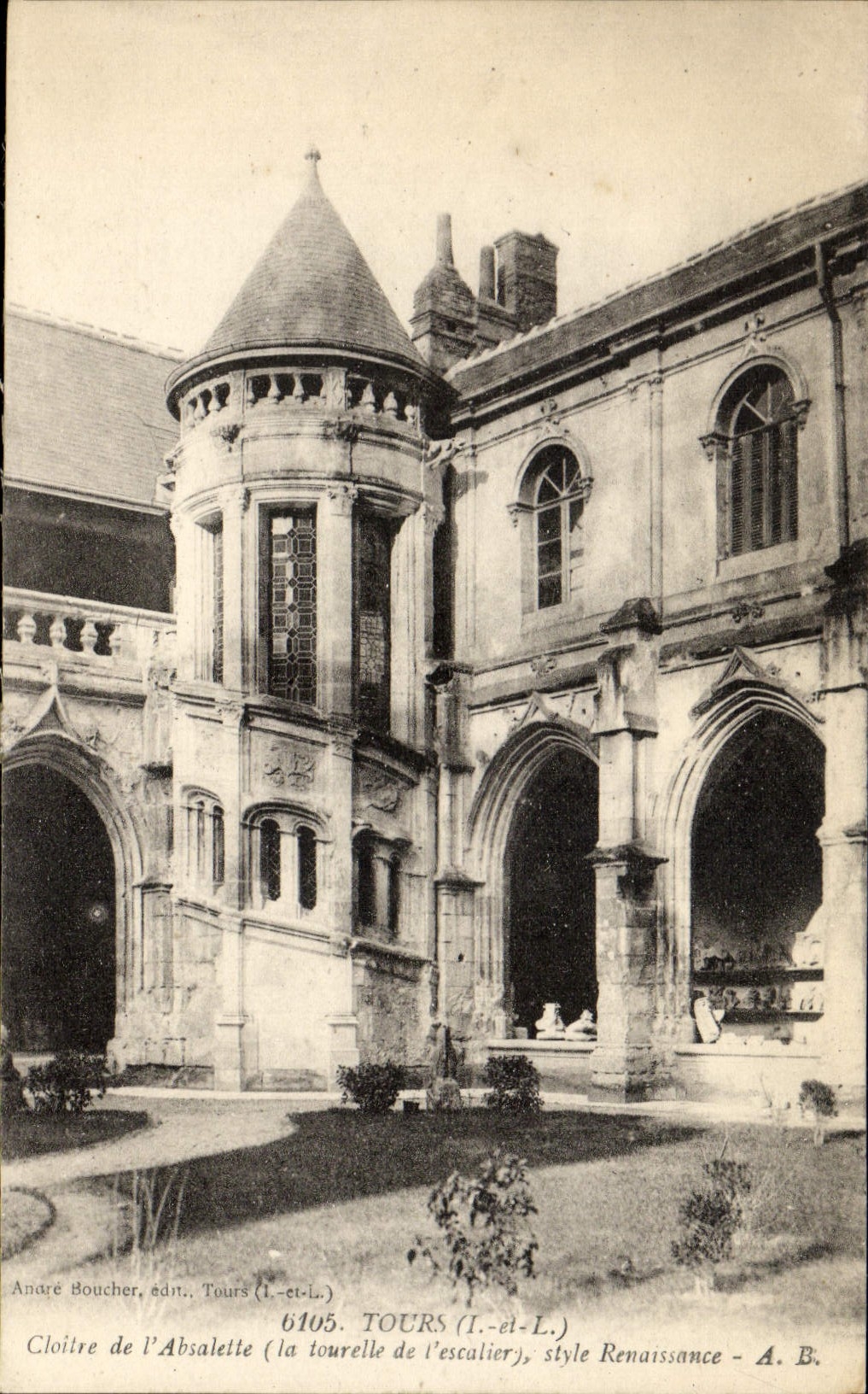 CPA Tours Cloitre De l'Absalette La Tourelle de l'escalier