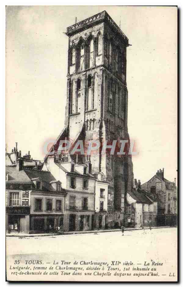 CPA Tours La Tour De Charlemagne