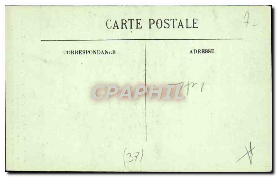 CPA Tours La Tour De Charlemagne — Rückseite