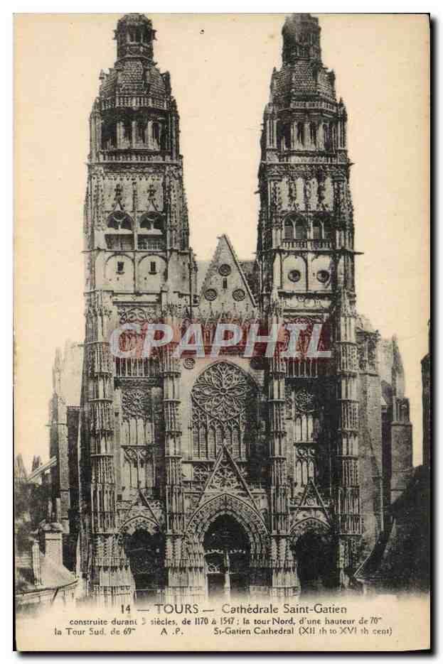 CPA Tours Cathedrale Saint Gatien