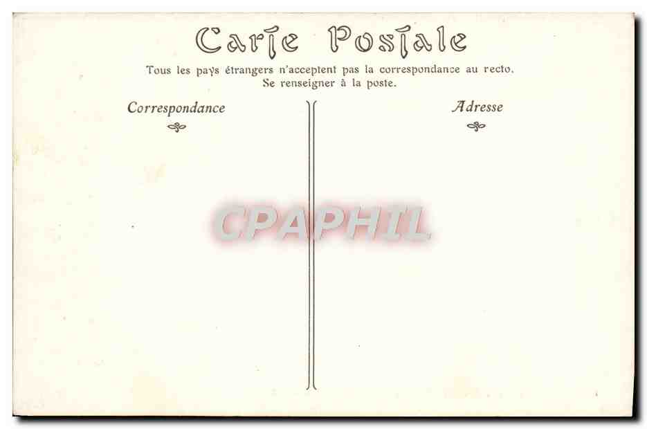 CPA Chateau Cabinet De Francois 1er — Verso
