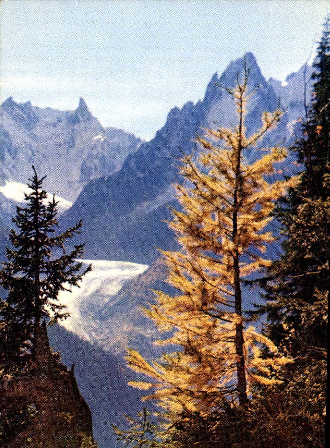 Mont-Blanc — La Mer de Glace, les Grands Charmoz et la Dent du Géant — Édition G. ROSSAT-MIGNOD, Annecy, n° 2677