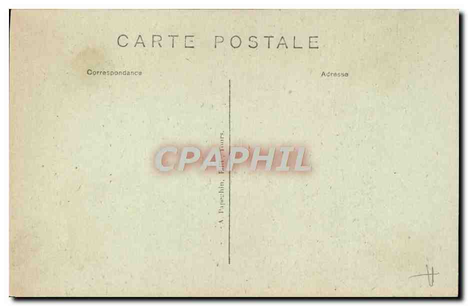 CPA Amboise Le Chateau Porte d'entree du Jeu de Paume — Rückseite