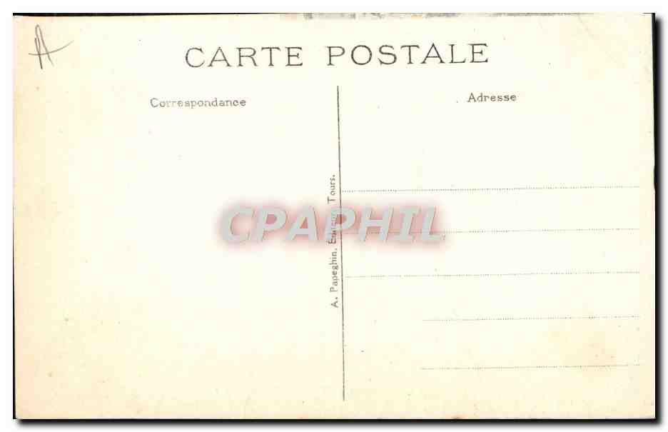 CPA Amboise Le Chateau Chapelle St Hubert — Rückseite