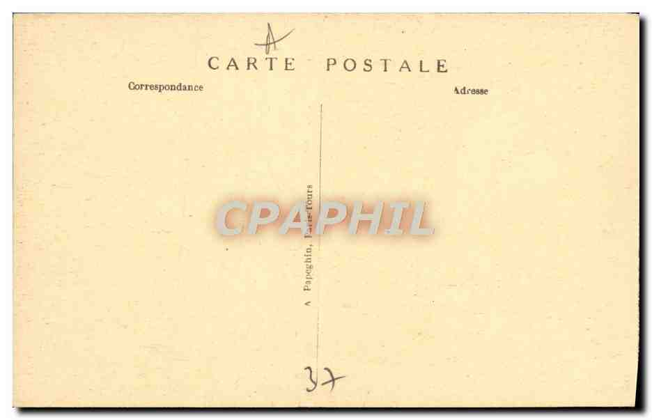 CPA Chenonceau Le Chateau La Salle a manger — Rückseite
