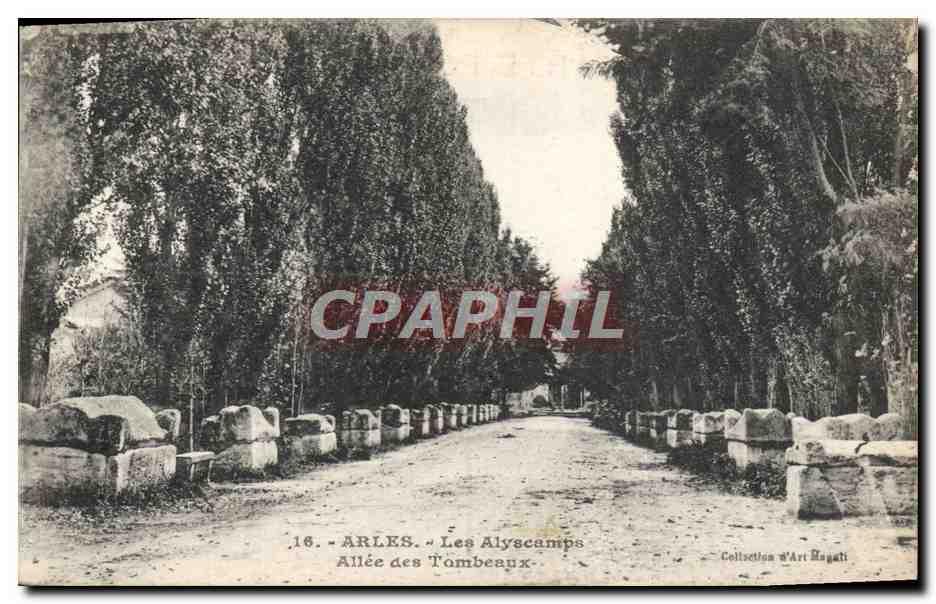 CPA Arles Les Alyscamps Allee Des Tombeaux