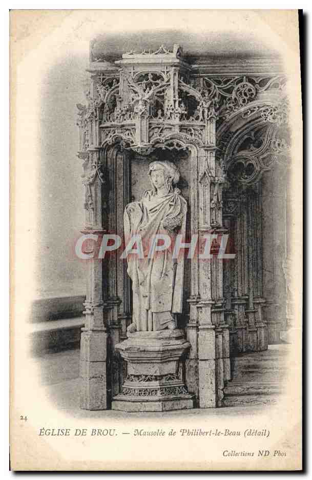 Église de Brou — Mausolée de Philibert-le-Beau (détail) — Collections ND Phot