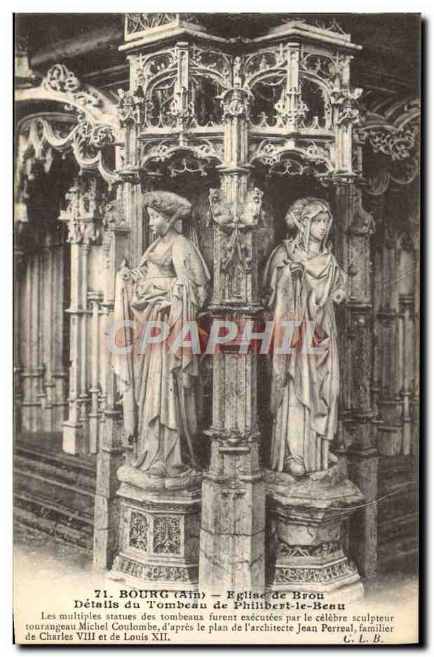 CPA Bourg Eglise De Brou Details du tombeau de Philibert le Beau