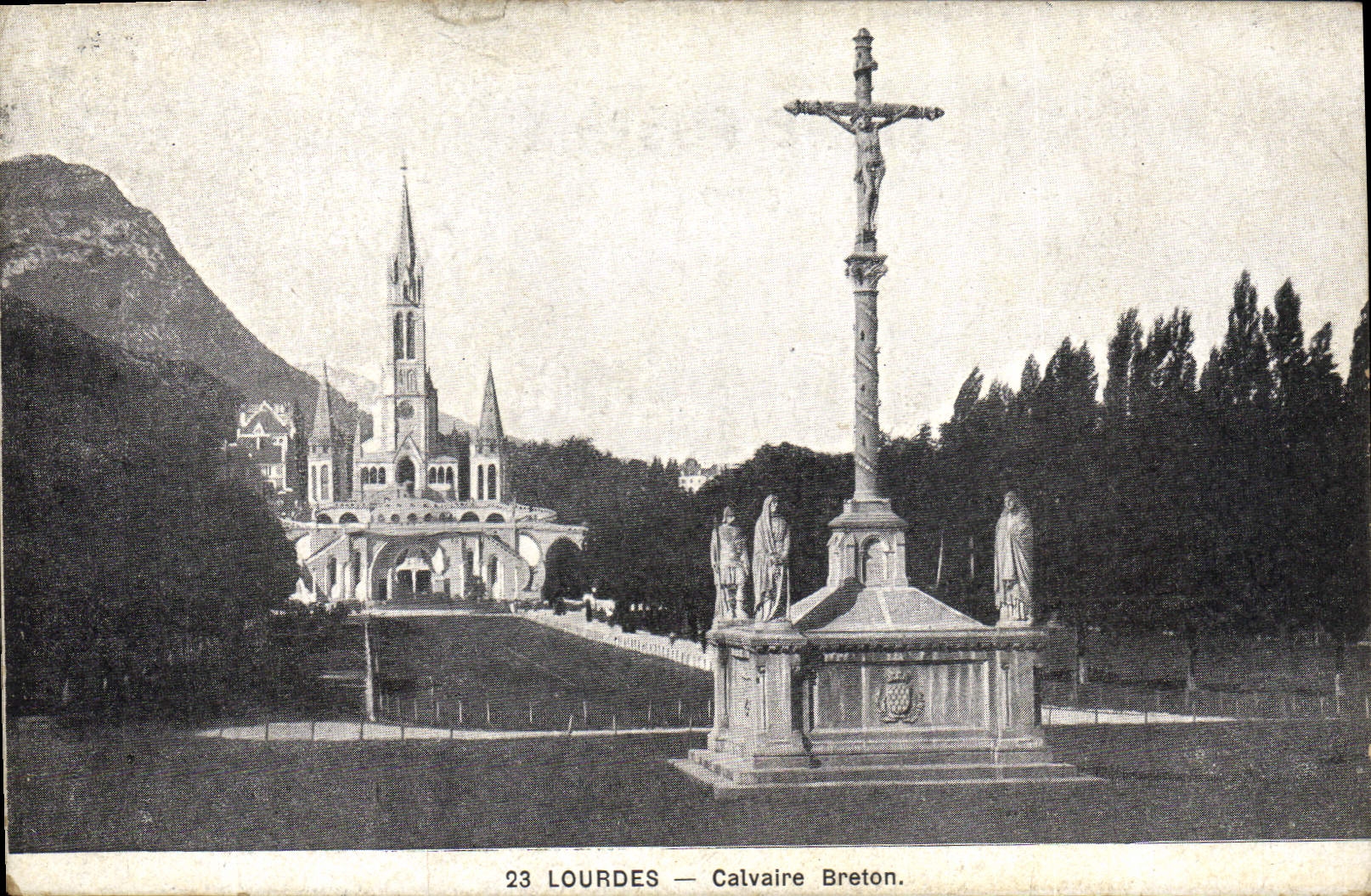 CPA Lourdes Calvaire Breton