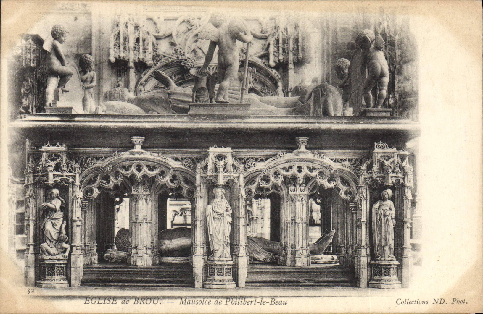 Église de Brou — Mausolée de Philibert-le-Beau — Collections ND. Phot.
