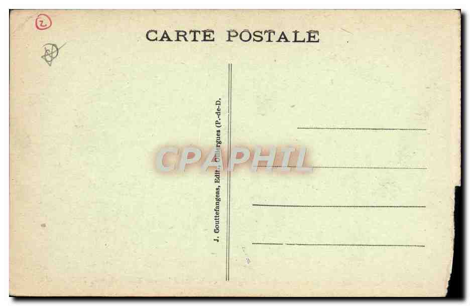 CPA Riom Interieur De l'Eglise De Mozac — Verso
