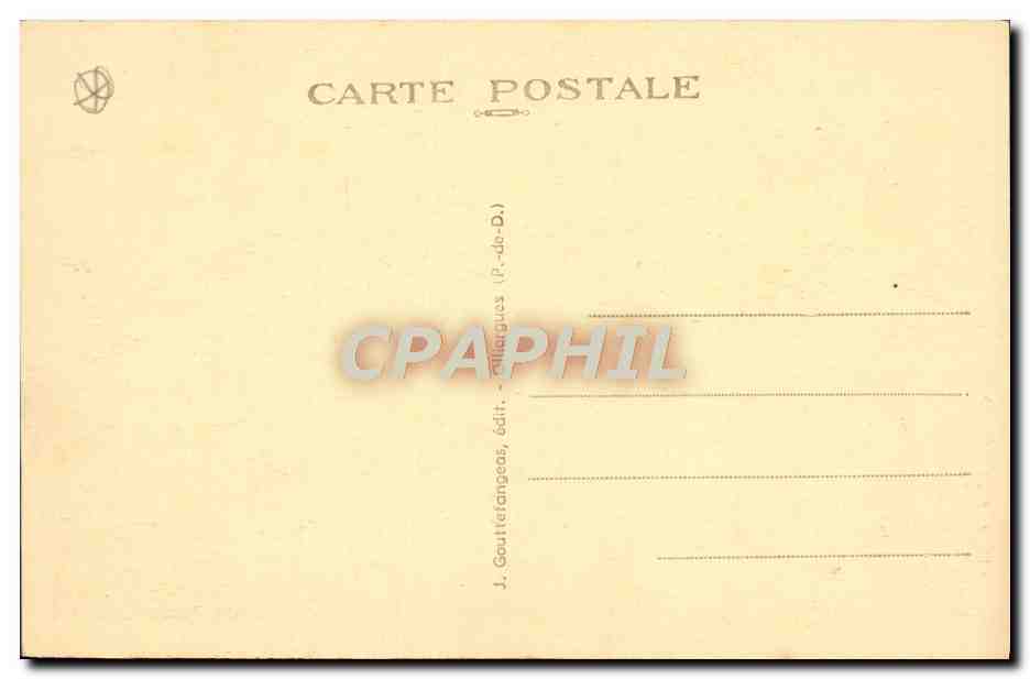 Royat — Vieille Église fortifiée (XIIe siècle) — G. D'O. 1175 — Verso