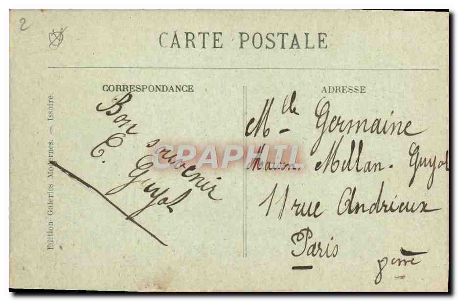 Le Centre de l'Auvergne — St-Nectaire-Pittoresque — Le Rocher des Trois Frères et la Tour de Rognon — Édition Galeries Modernes, Essôpe — Reverso
