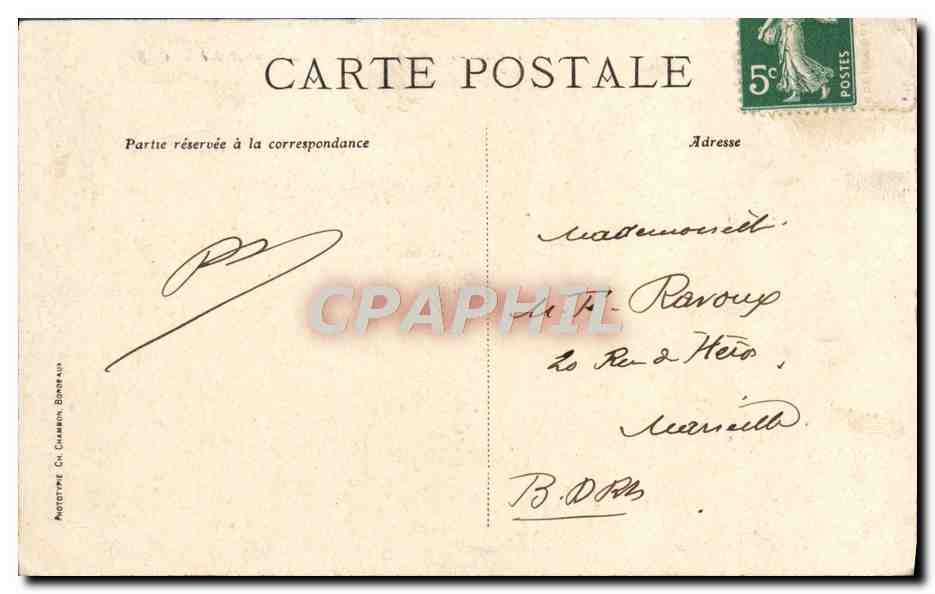 CPA Bordeaux Cathedrale Saint Andre — Verso