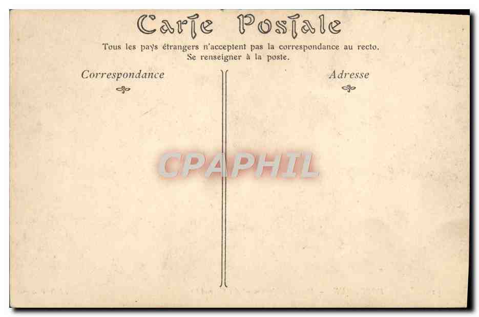 CPA Bordeaux Motif Du Monument Des Girondins — Verso