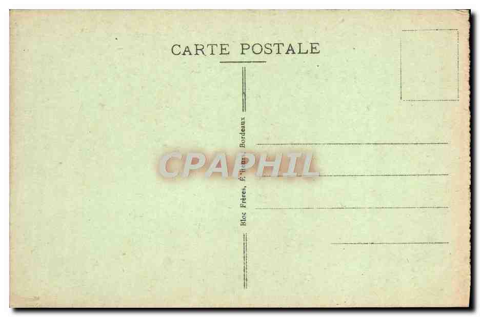 CPA Bordeaux Le Monument Des Girondins — Verso