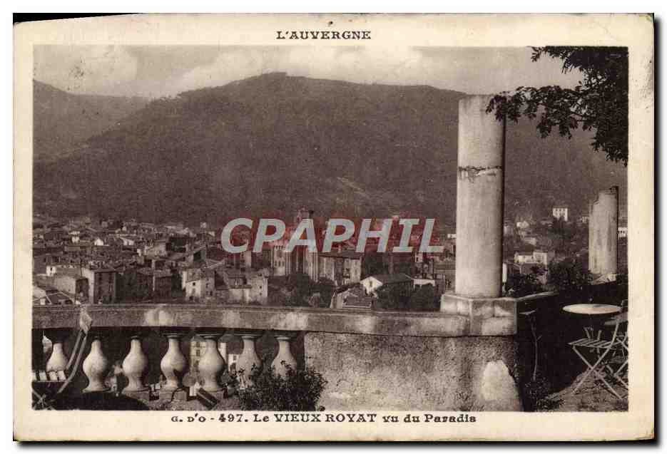 Le Vieux Royat vu du Paradis — L'Auvergne — éditeur G. d'O - n°497