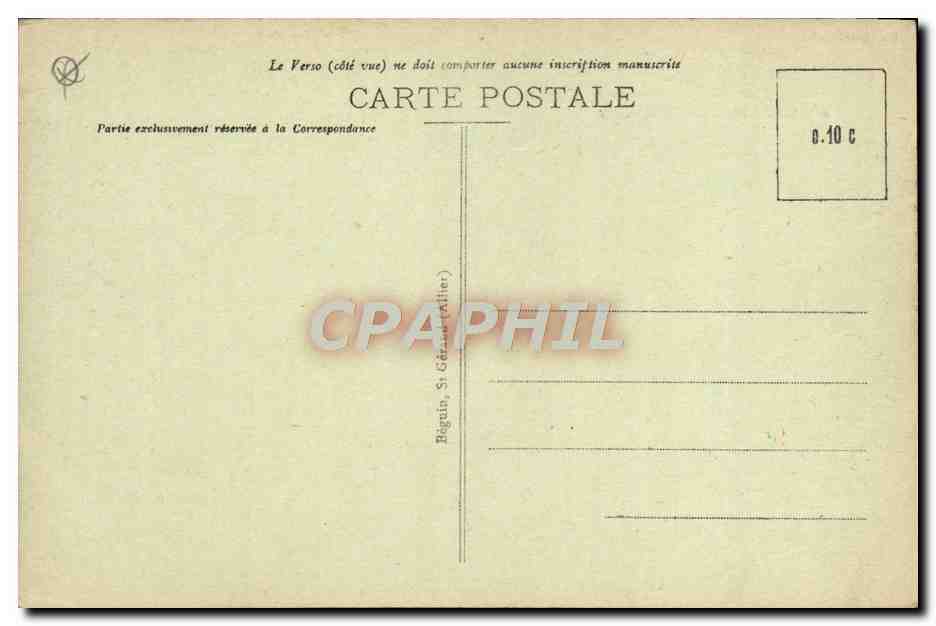 L'Auvergne Pittoresque — Panorama de la Vallée de Chnudefourn et des Monts-Doré — éditeur Béguin, St-Gézaud (Allier) — Reverso