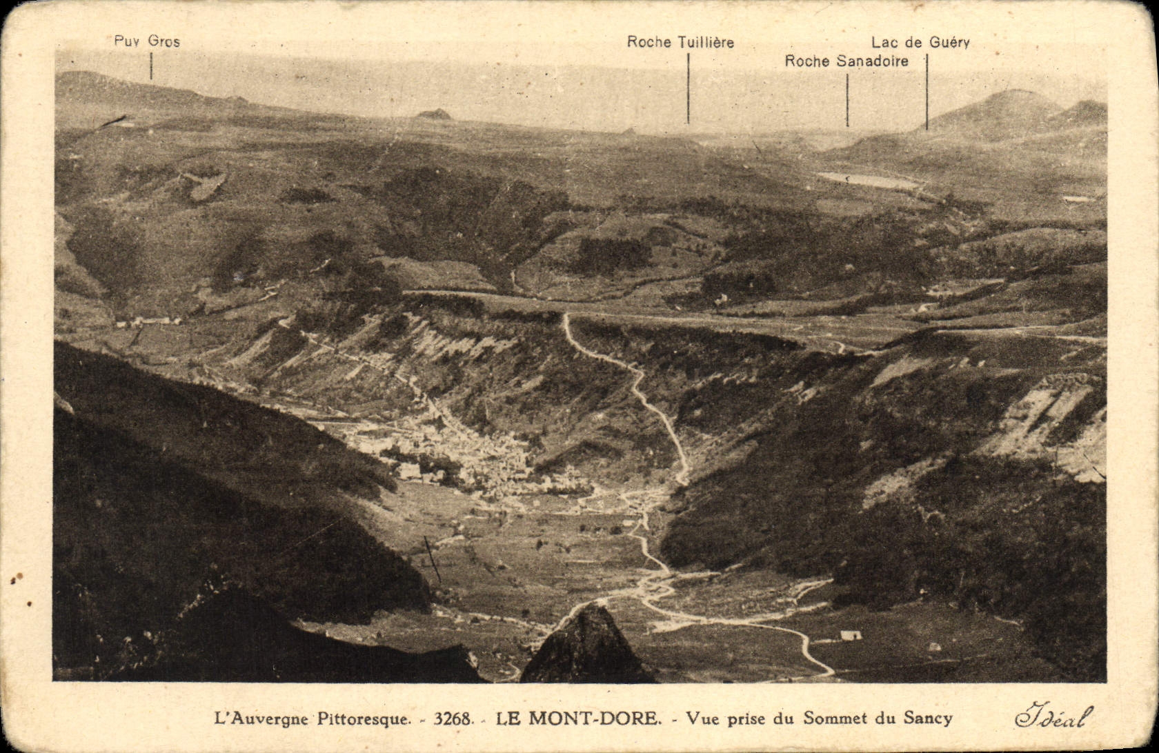 CPA Le Mont Dore Vue Prise Du Sommet Du Sancy