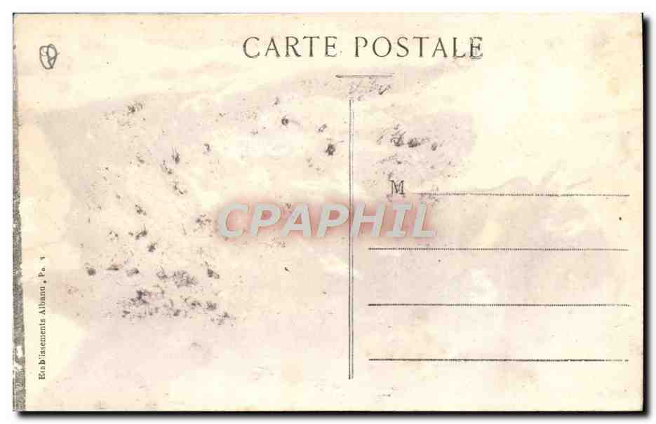 CPA Le Mont Dore Le Sancy Vue Prise Pres De La Cascade Du Serpent — Verso