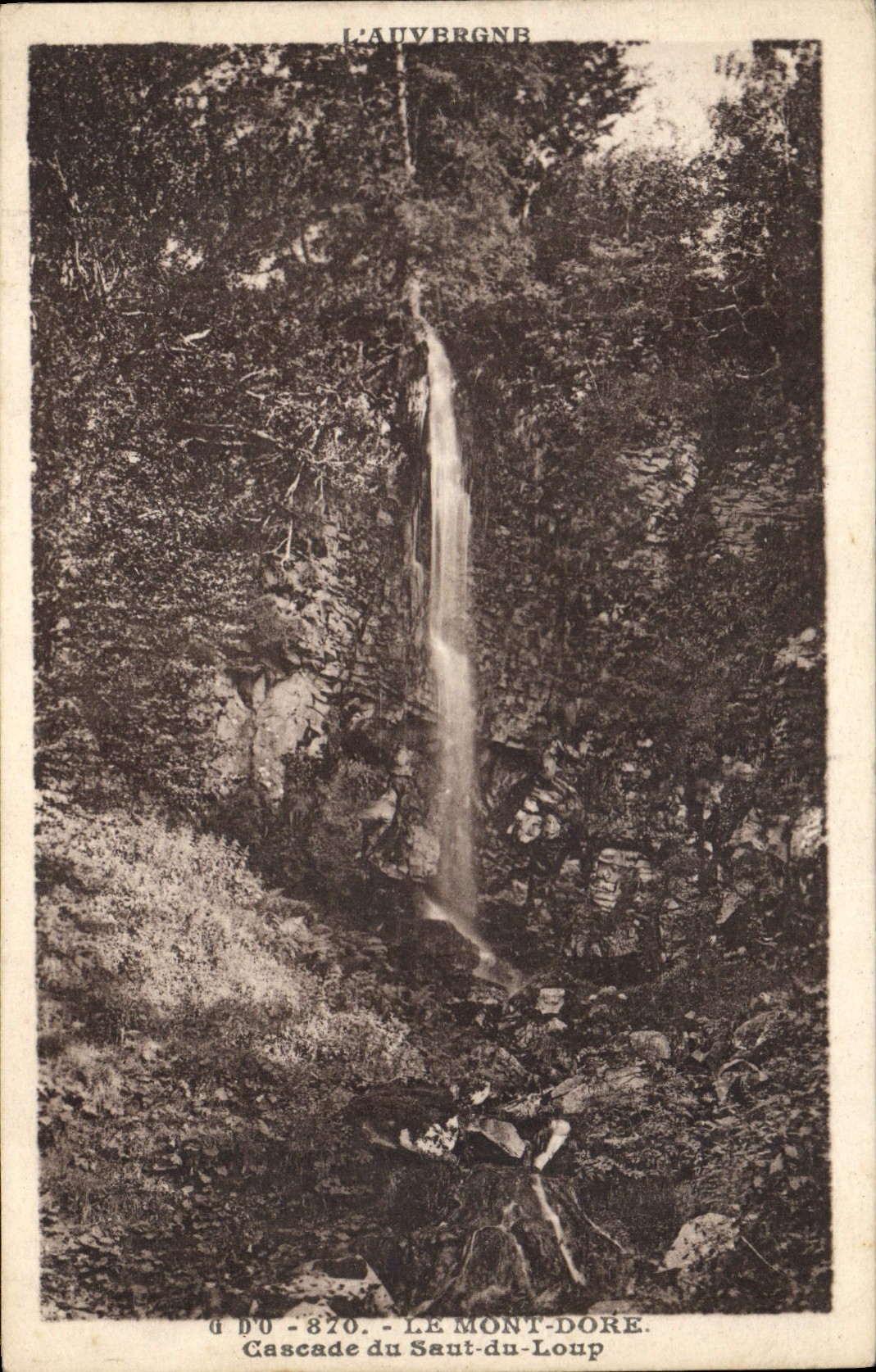 CPA Le Mont Dore Cascade Du Saut Du Loup