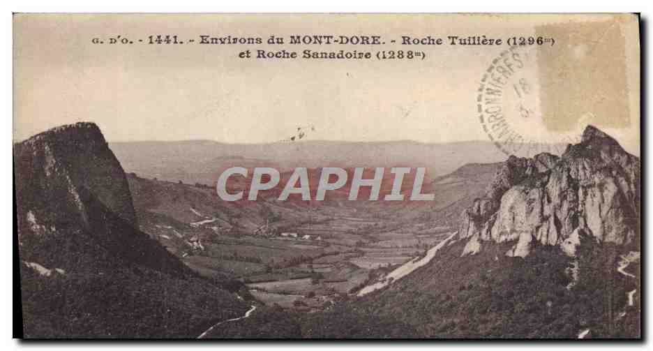 Environs du MONT-DORÉ - Roche Tuilière (1296m) et Roche Sanadoire (1288m) - G. D'O. - 1441