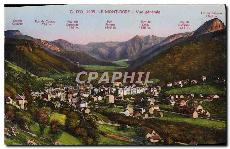 CPA Le Mont Dore Vue generale