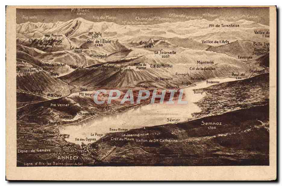 CPA Annecy Ligne De Geneve