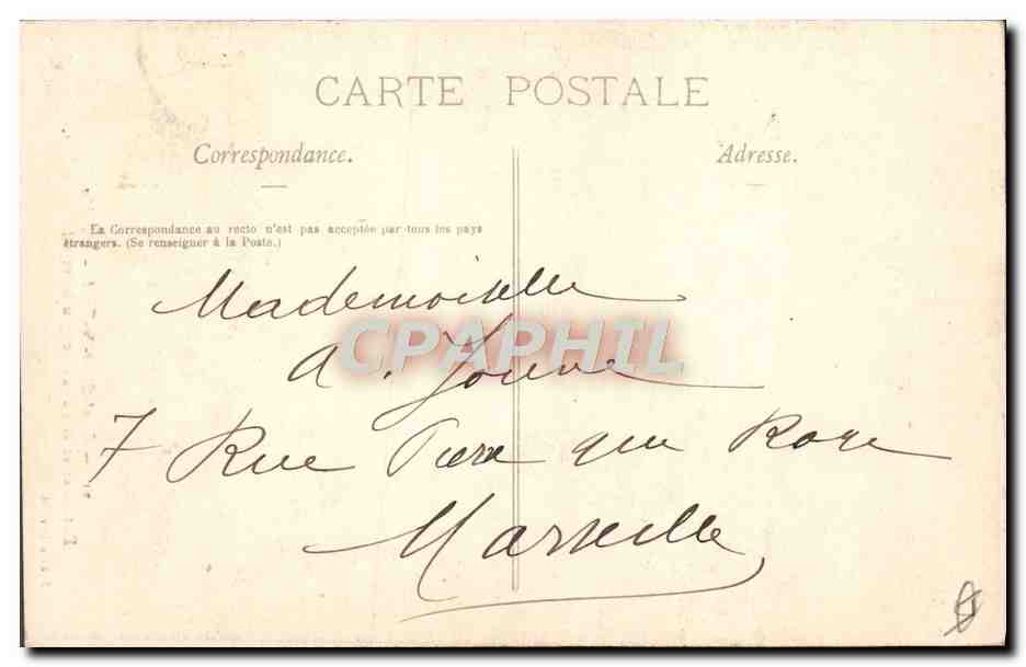 Saint-Gilles-du-Rard — Détails entre le Portail de gauche et celui du milieu — Édition Durand — Rückseite