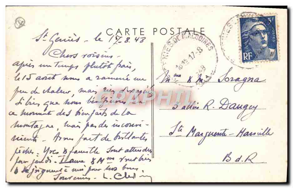 Nîmes (Gard) — Jardins de la Fontaine — Combier Imp. Macon — Rückseite