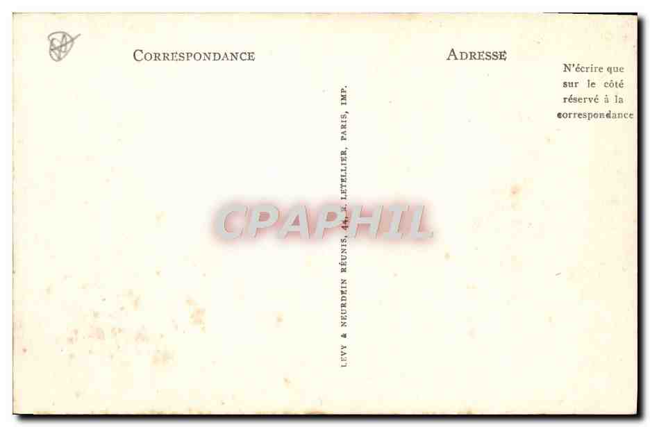 CPA Le Puy L'Entree De I'Eveche Et Le Porche Du Fort — Verso
