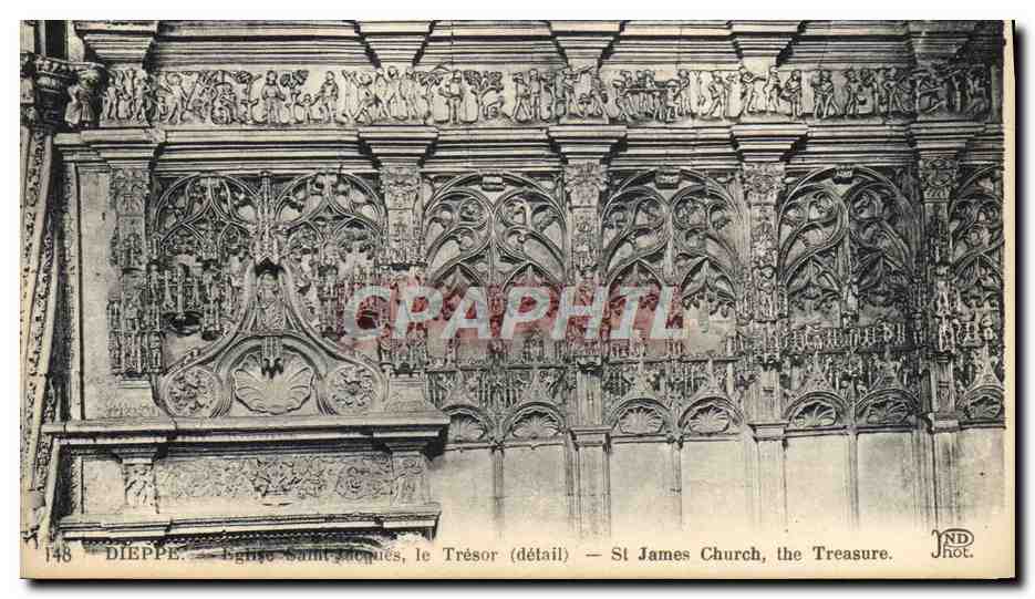 CPA Dieppe Eglise Saint Jacques Le Tresor 