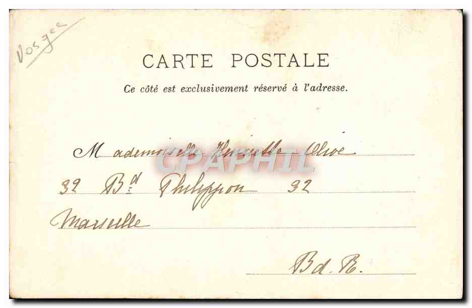 CPA Vittel La Chapelle — Rückseite