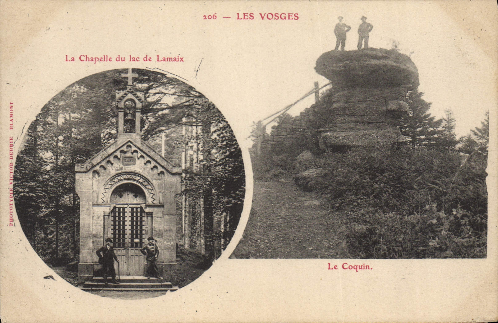 CPA Les Vosges La Chapelle Du Lac De Lamaix Le coquin