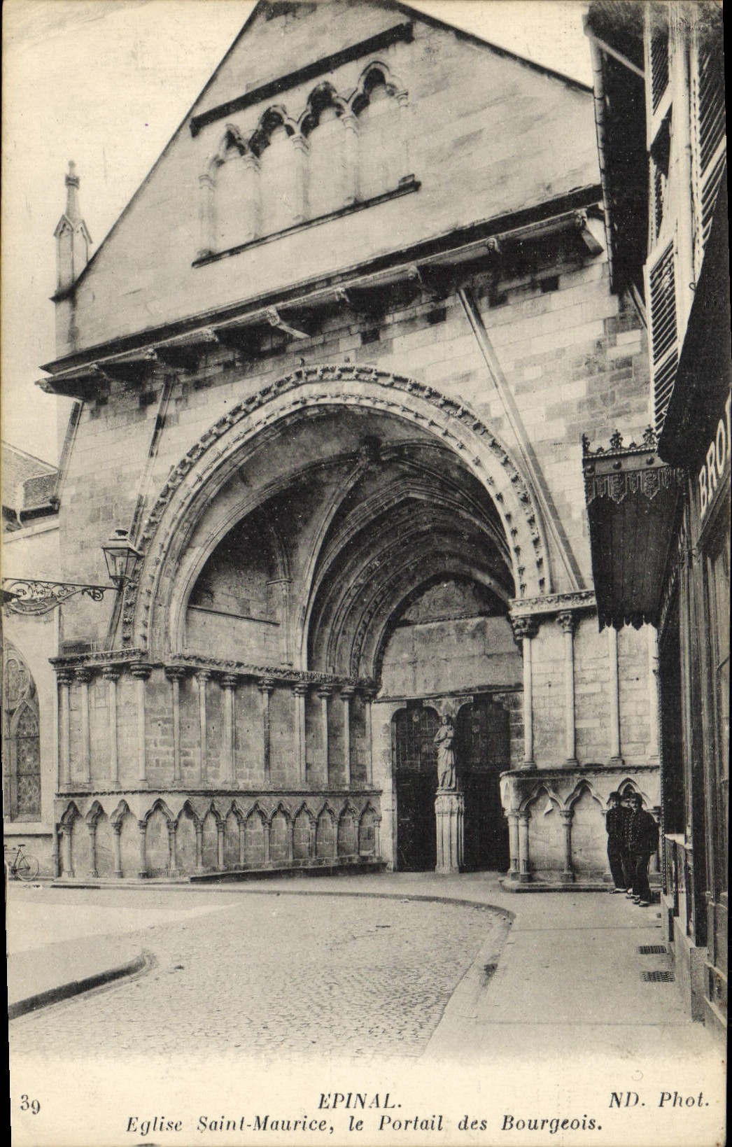 CPA Epinal Eglise Saint Maurice Le Portail Des Bourgeois