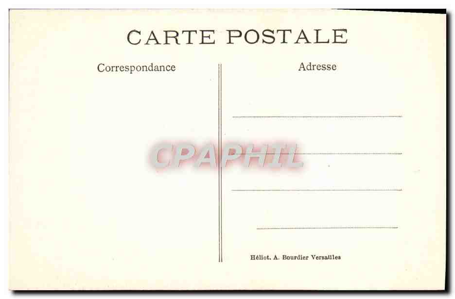 CPA Chantilly Porte Monumentale — Verso