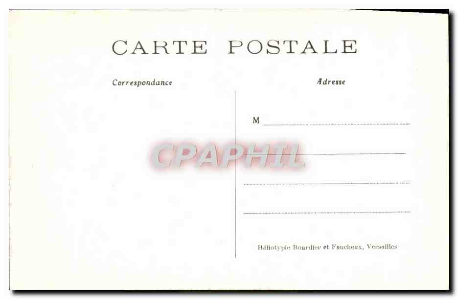 CPA Chateau De Chantilly Porte Monumentale De la Cour D'Honneur Enfant — Rückseite