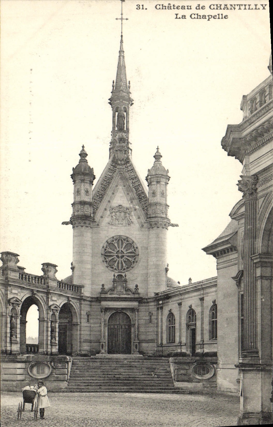 Château de Chantilly — La Chapelle — Héliot, pie A. Bourdier Versailles