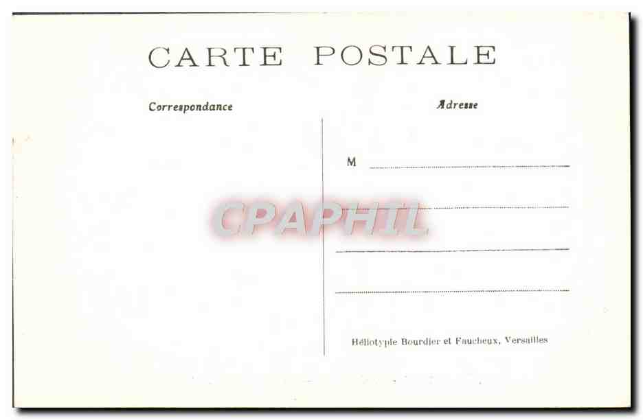 CPA Chantilly Musee Conde Le Chateau en 1781 — Rückseite