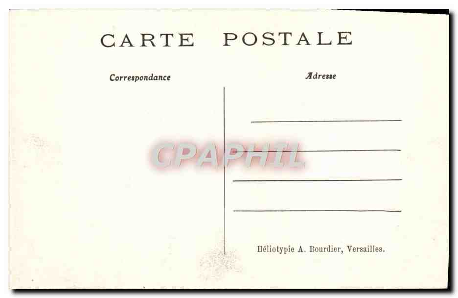 CPA Chantilly Entree Principale Et Ensemble Du Chateau — Verso